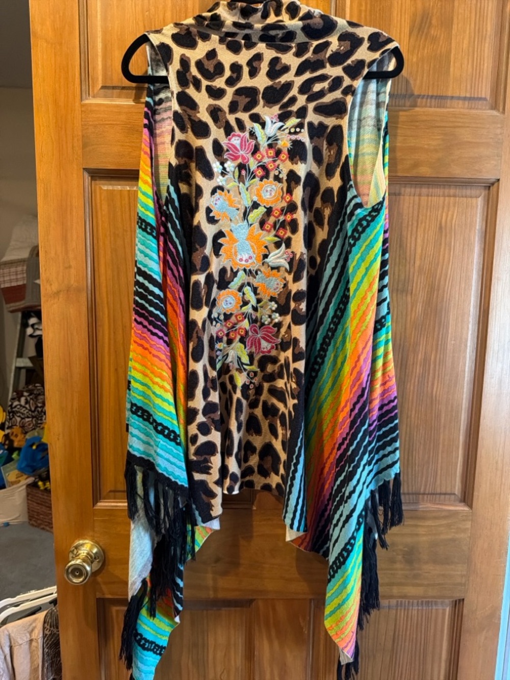 Crazy Train Animal Print Cardigan — Black, Brown, Cream